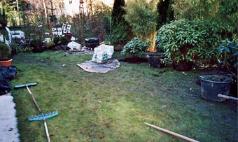 Gartenumgestaltung vorher